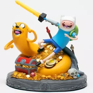 Statua Adventure Time Jake e Finn 13,5 pollici Mondo Polystone - Foto 1 di 4