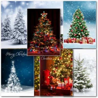 Doodlecards Pack of 10 Christmas Cards Christmas Trees