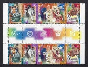 AUSTRALIA 1999 PARES DE CANALETAS DE ARTES ESCÉNICAS SIN MONTAR COMO NUEVAS, MONTADAS SIN MONTAR O NUNCA MONTADAS - Imagen 1 de 1