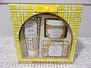BEEKMAN 1802 "SPICED ORANGE" 3pc Bodycare Gift Set - New Boxed - Picture 1 of 3