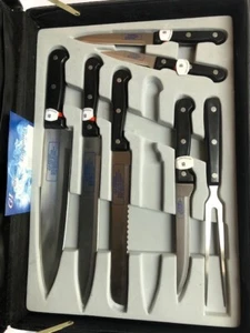Messer Set Koffer schwarz mit Schloss Profiline Solingen - Bild 1 von 6