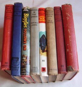 Biggles collection 8 books Orient Follows On, Another Job, South Seas, Big Game - Picture 1 of 3
