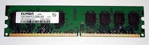 1GB DDR2 RAM 240-Pin PC2-5300U 2Rx8 Non-ECC 'Elpida EBE11UD8AJWA-6E-E' - Picture 1 of 2