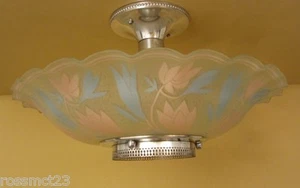 Vintage Lighting antique 1950 Mid Century aluminum by Lightolier - Picture 1 of 6