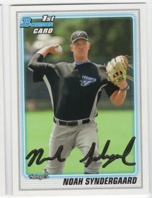 NOAH SYNDERGAARD 2010 Bowman #1 Draft Pick 1st TRUE Rookie Card RC - Image 1 of 2