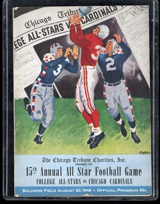 1948 College All Americans vs CHICAGO CARDINALS - All Star Program Aug 20 Layne  - Image 1 of 2