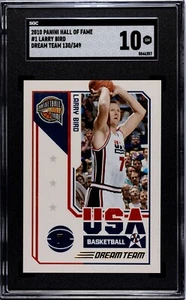 2010 Panini Hall Of Fame USA Dream Team #1 Larry Bird SGC 10 GEM MINT # 130/349 - Bild 1 von 2