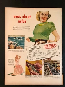 Anuncio impreso Dupont 1948 de nailon     - Imagen 1 de 1