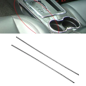 2Pcs For Chrysler 300 2008-10 Carbon Fiber Console Gear Shift Panel Side Cover - Imagen 1 de 9