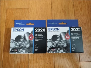 2027 GENUINE LOT EPSON 202XL BLACK INK 202 XL EXPRESSION XP-5100 WORKFORCE 2860 - Picture 1 of 1