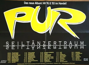 PUR 1993 TOUR - orig. Concert Poster - Konzert Plakat - DIN A1 - F/U 1263 - Picture 1 of 1