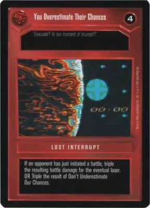 You Overestimate Their Chancen (Premiere-Limited) | Decipher SWCCG | NM/LP - Bild 1 von 1