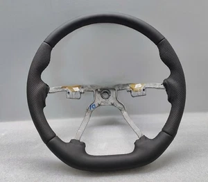 JEEP GRAND CHEROKEE WJ STEERING WHEEL FLAT LEATHER CUSTOM 1999-2004 - Picture 1 of 4
