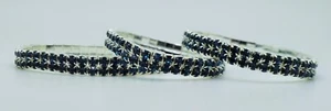 wholesale lot 6 pcs 2 line Montana Rhinestone Stretch Bracelet Wedding Bridal - Picture 1 of 2