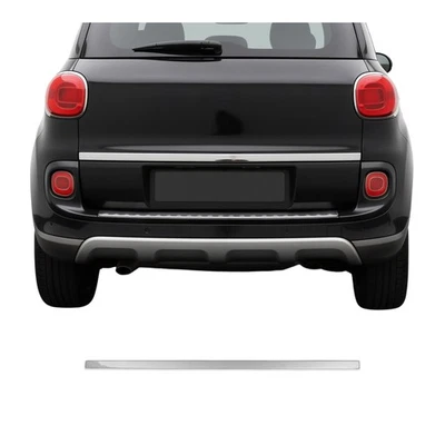 Moldura maletero trasero Fiat 500L 2014-2020 acero inoxidable plata 1 pieza Foto 1 de 4
