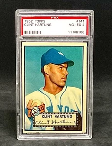 1952 Topps Clint Hartung #141 Classificato Psa 4 Vg-Ex - Foto 1 di 2
