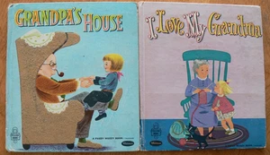 2 Vintage Whitman Fuzzy Wuzzy Books ~ I LOVE MY GRANDMA, GRANDPA'S HOUSE - Imagen 1 de 20