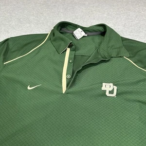 Auténtica camisa polo Baylor University para hombre mediana Nike Dri-Fit Jacquard Bears - Imagen 1 de 13