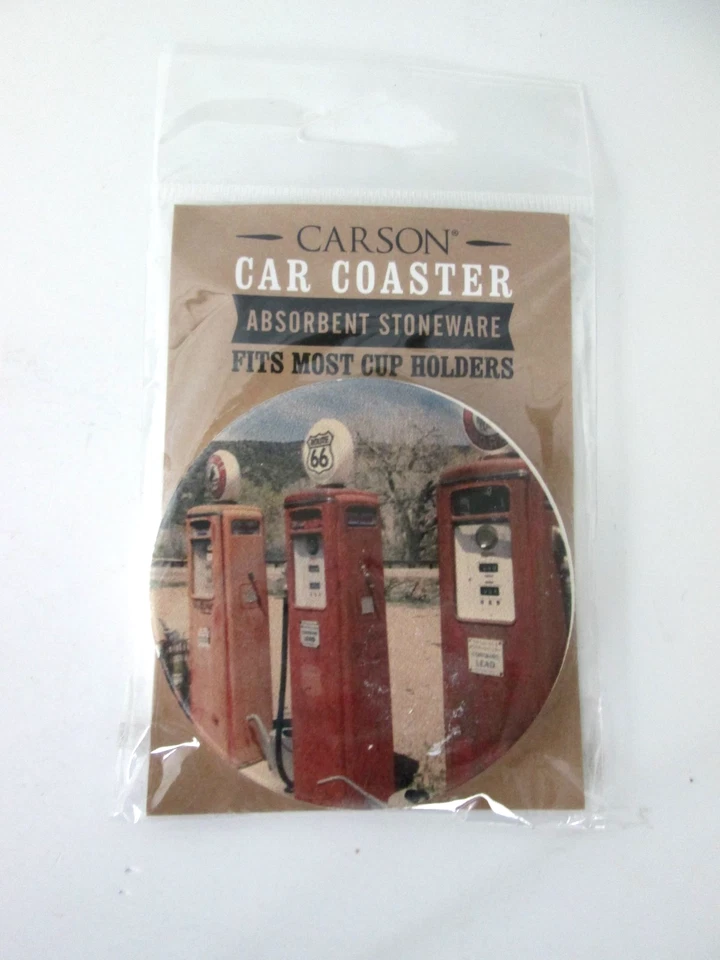 НОВЫЕ винтажные автомобильные горки Carson 2,5 дюйма CC73582 дизайн газового насоса новые нераспакованные - Изображение 1 из 2