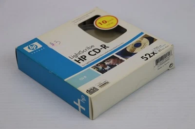 NEW HP LightScribe one 10-Pack CD-R 52x Media 700 MB - NEW OLD STOCK SEALED NOS - Image 1 of 4