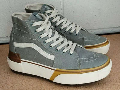 Zapato Deportivo Vans Sk8 Hi Plataforma Apilada Cónica Verde Medio Goma Mujer Talla 9.5 Foto 1 de 4