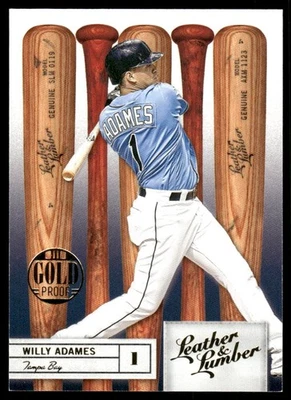 2019 Panini Leather and Lumber Embossed Gold Proof #79 Willy Adames - BB - Image 1 of 2