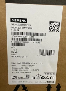 New Siemens 6SE6440-2UD31-5DA1 Free Shipping New in Box New Factory Sealed PLC - Picture 1 of 3