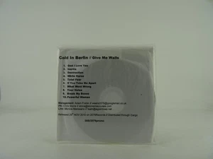 COLD IN BERLIN GIVE ME WALLS (396) 10 Track Promo CD Album also White Sleeve 207 - Imagen 1 de 7