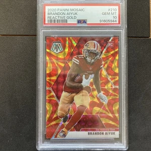 2020 Panini Mosaic - Rookies Brandon Aiyuk #210 Red Mosaic Prizm (RC) - Picture 1 of 2