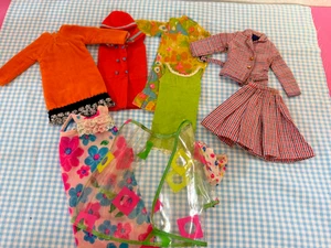 VINTAGE Francie/Barbie clothing lot, TLC and good 9 pieces - Picture 1 of 14