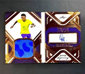 2023 Leaf History Book VINICIUS JUNIOR Jersey Patch Auto Autograph #11/25 🇧🇷 - Imagen 1 de 2