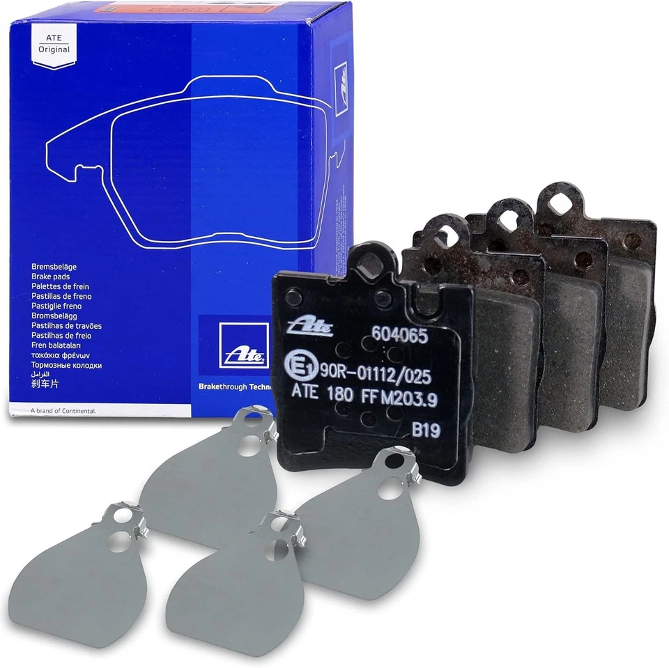 Juego de pastillas de freno de disco trasero OES ATE 604065 para Mercedes-Benz C230, CLK320 Foto 1 de 2