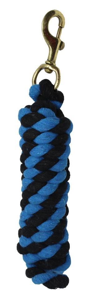 Cuerda de plomo de algodón con soporte para caballos de 10 pies resistente de 3/4 de diámetro a presión de latón 60518 Foto 1 de 1