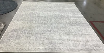 CREAM / L GREY 8'-0" x 10'-0" Back Stain Rug, Reduced Price 1172681964 CNG691C-8 - Image 1 of 4