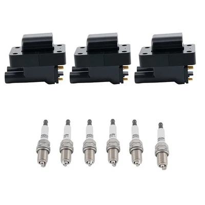 Juego de bobinas de encendido y bujías para Mitsubishi 3000GT Stealth 3,0 L 91-99 UF143 Foto 1 de 4