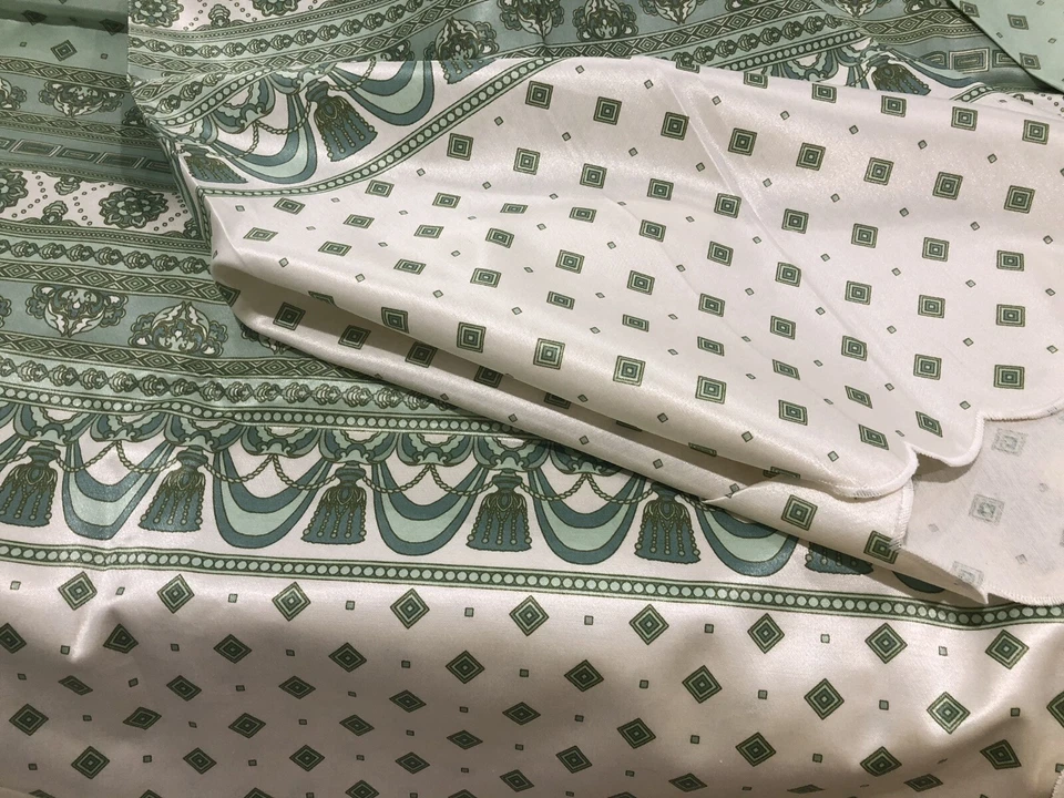 Hecho en Italia Nuevo Misto Seta 50% Seda Italiano 104”x104” Ropa de cama de lujo Foto 1 de 4