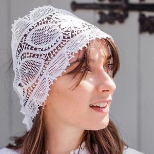 Botanische Hochzeit Spitze Stirnband handgefertigt Braut Haarschmuck UK Lager - Bild 1 von 12