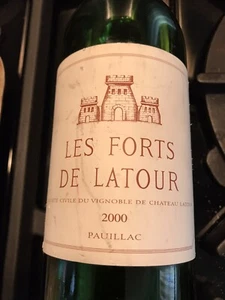 Les Forts De Latour 2000 Vintage Pauillac Empty 750ml Bottle w Original Cork - Imagen 1 de 14