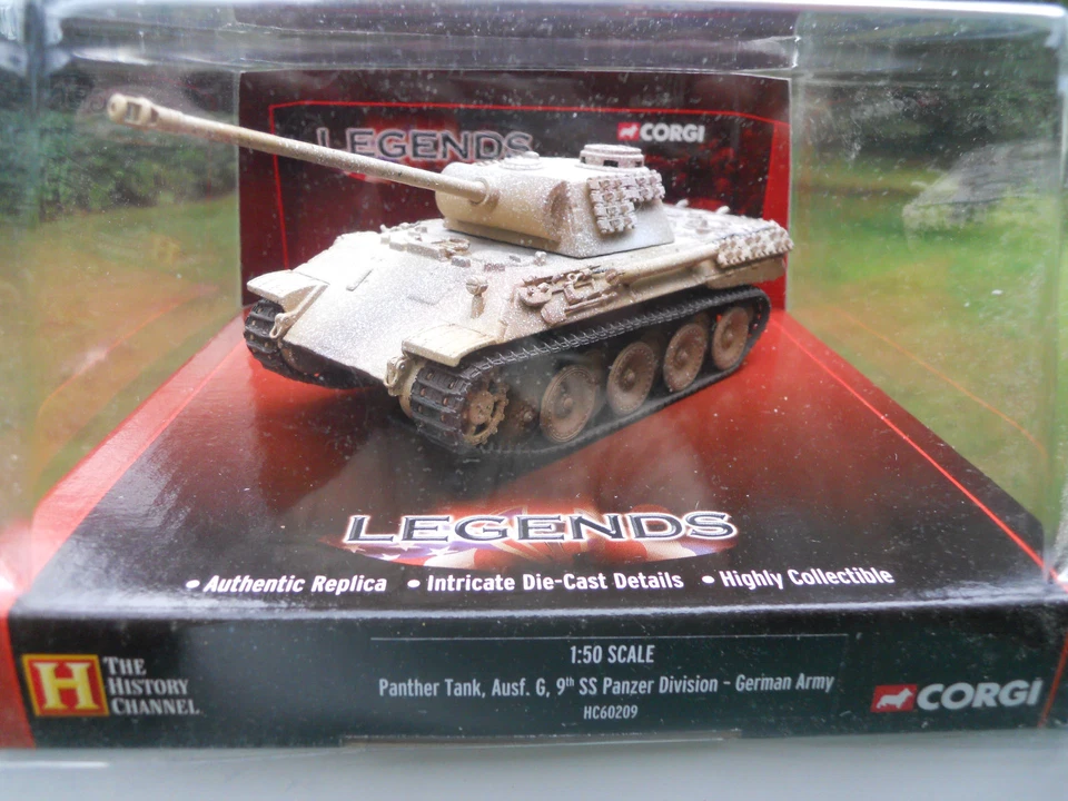 CORGI LEGENDS HC 60209 CHAR PANTHER G  SABLE CAMOUFLAGE BLANC 9 SS PZ DV MINT  - Photo 1/1