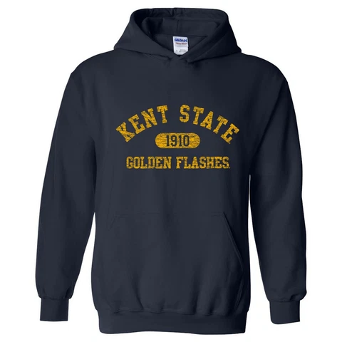 Kent State Golden Flashes Athletic Arch Hoodie - Navy Cover