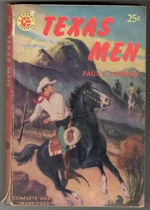 TEXAS MEN BY PAUL E. LEHMAN COMPLETE AND UNABRIDGED PAPERBACK VINTAGE WESTERN - Imagen 1 de 2