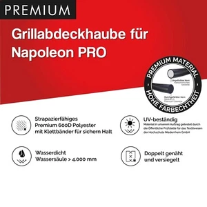 Premium Grill Abdeckhaube für Kugelgrill Napoleon PRO Holzkohle - Bild 1 von 6