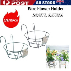 20CM Hanging Metal Flower Holder Shelf Stand Pots Basket Plant Garden Storage AU - Picture 1 of 2