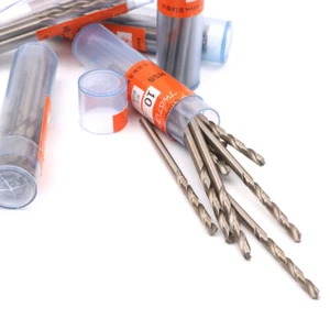 10 Pcs Metal HSS Straight Shank Twist Drilling Bits 0.5-3.2mm Drill Bit Micro - Picture 1 of 13