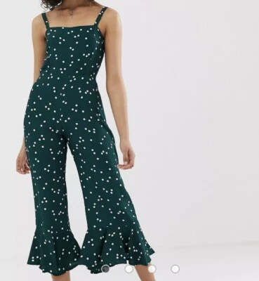 Mono Revolve X Faithfull The Brand Lea Verde Blanco Lino Talla 4 Nuevo Foto 1 de 4