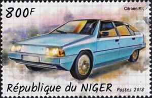 1982-1994 CITROEN BX Large Family Car Automobile Stamp (2018 Niger)