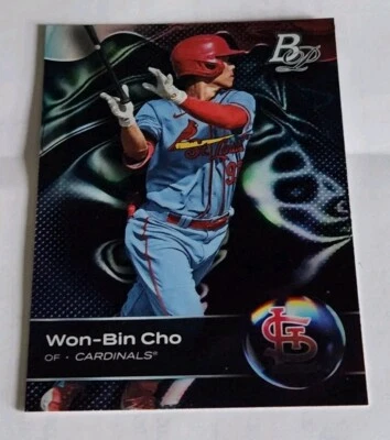 2023 Bowman Platinum Won-Bin Cho Top Prospect Base Card #TOP-92 - Image 1 of 2