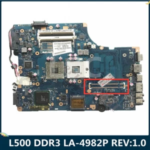 For Toshiba Satellite L505 L500 Laptop Motherboard K000092130 LA-4982P  REV:1.0 - Picture 1 of 5