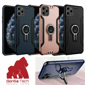 Armour Ring Case Car Air Vent Magnetic Shockproof For Samsung & iPhone Models - Picture 1 of 35