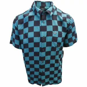 OBEY Men's Black & Green Checkered S/S Shirt (Retail $59.99) S06 Size Small - Picture 1 of 6